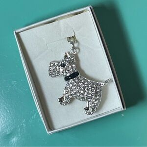 NWOT Sparkling Dog Charm Keychain